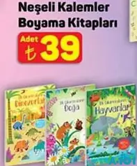 NEŞELİ KALEMLER BOYAMA KİTAPLARI indirimli fiyat NEŞELİ KALEMLER BOYAMA KİTAPLARI fiyat ve kampanya bilgisi